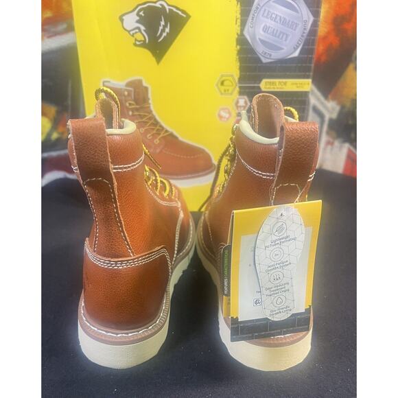 HERMAN SURVIVORS Size 7 Oakridge Leather 6" Steel Toe Work Boots New in box‎ - Picture 5 of 7